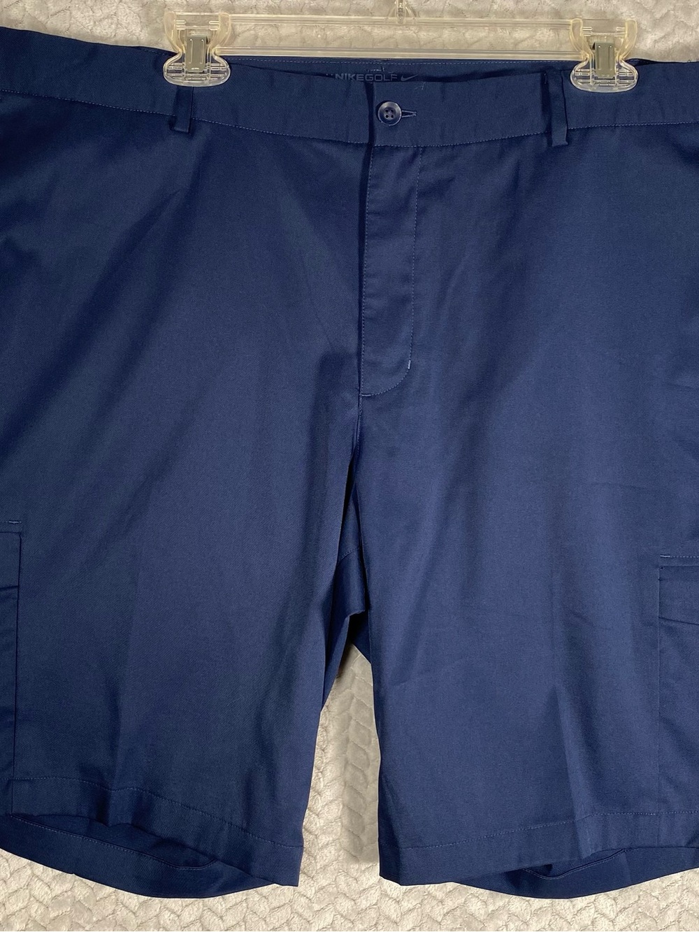 Nike Golf Dri-Fit Men's Standard Fit Shorts Royal Blue Size 40 Polyester Blend